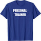 Personal Trainer - Front and Back - Classic T-Shirt - T-Shirt | Royal