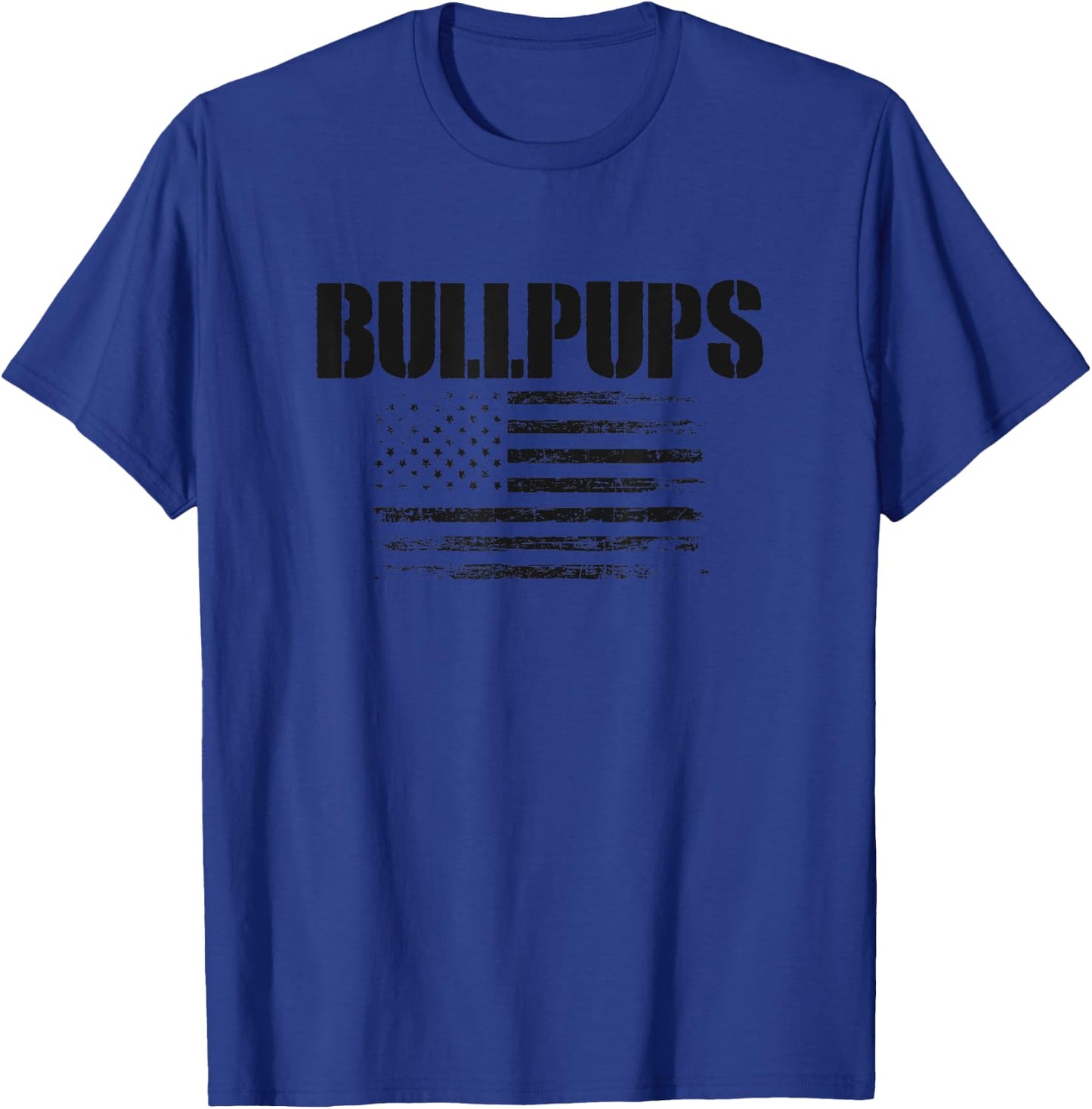 Hanford Bullpups USA Flag Pride T-Shirt - T-Shirt | Royal
