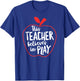 This Teacher Believes In Play Teacher Shirt With Apple Women Kids T-Shirt - T-Shirt | Royal
