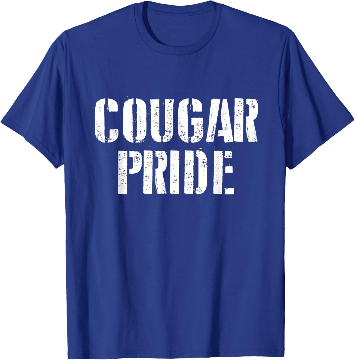 Cougar Pride T Shirt for any Sports Fan School Spirit Shirt T-Shirt - T-Shirt | Royal