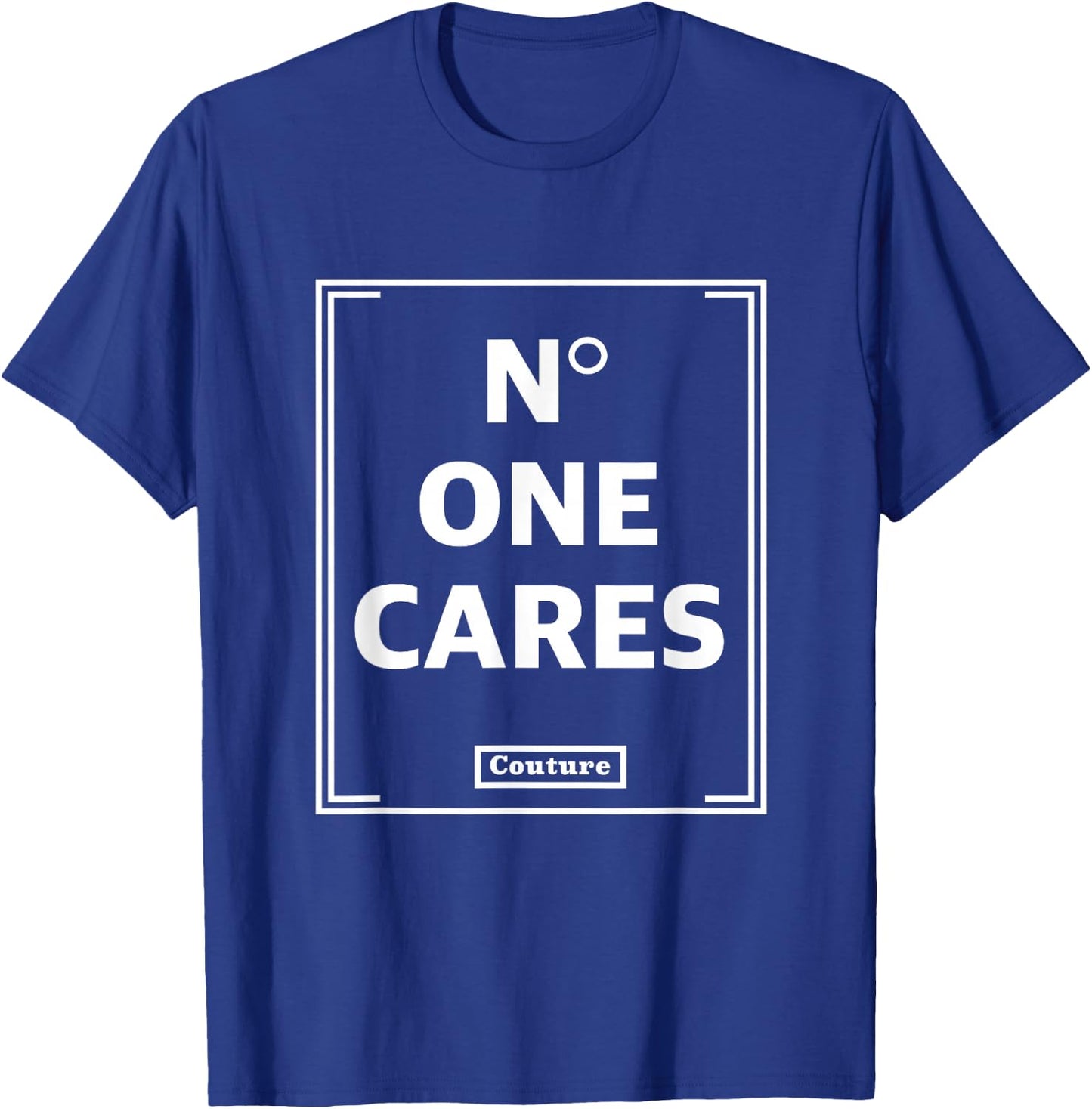 No One Cares Tops Cute Casual Shirt T-Shirt - T-Shirt | Royal