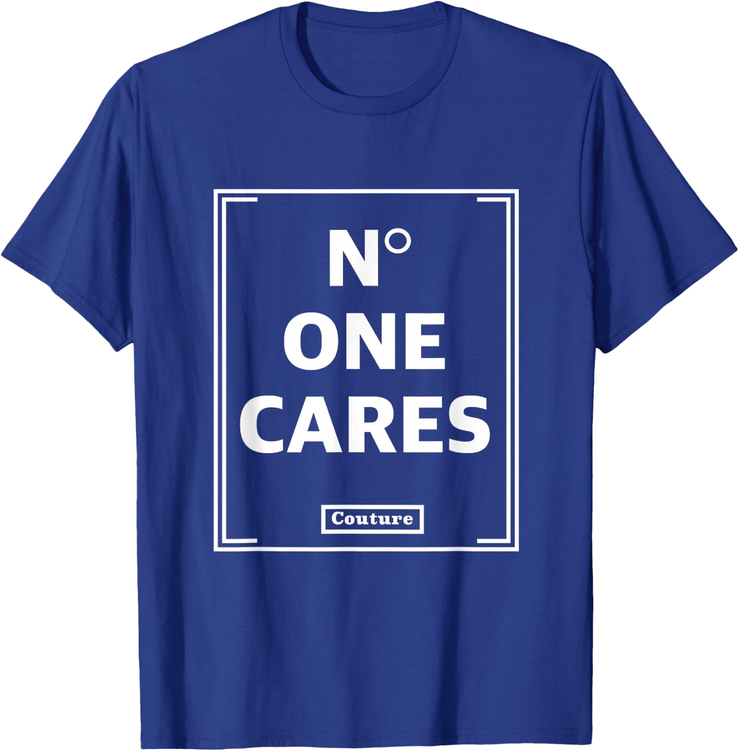 No One Cares Tops Cute Casual Shirt T-Shirt - T-Shirt | Royal