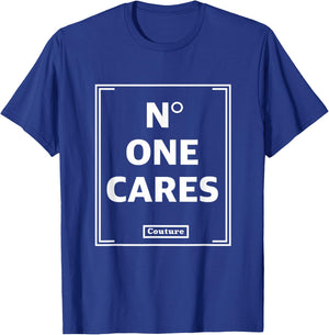 No One Cares Tops Cute Casual Shirt T-Shirt - T-Shirt | Royal