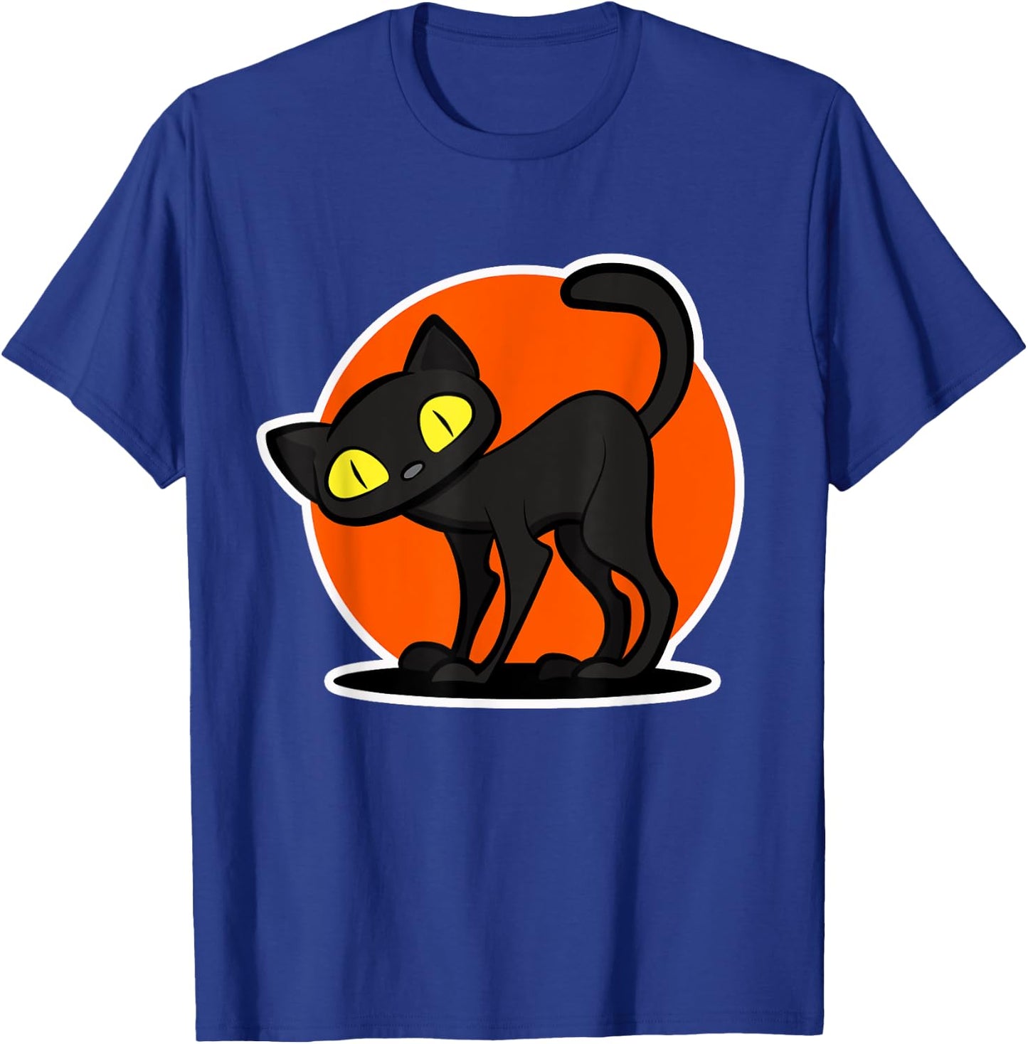 Halloween Black Cat for Cat Lover - Halloween T-Shirt - T-Shirt | Royal