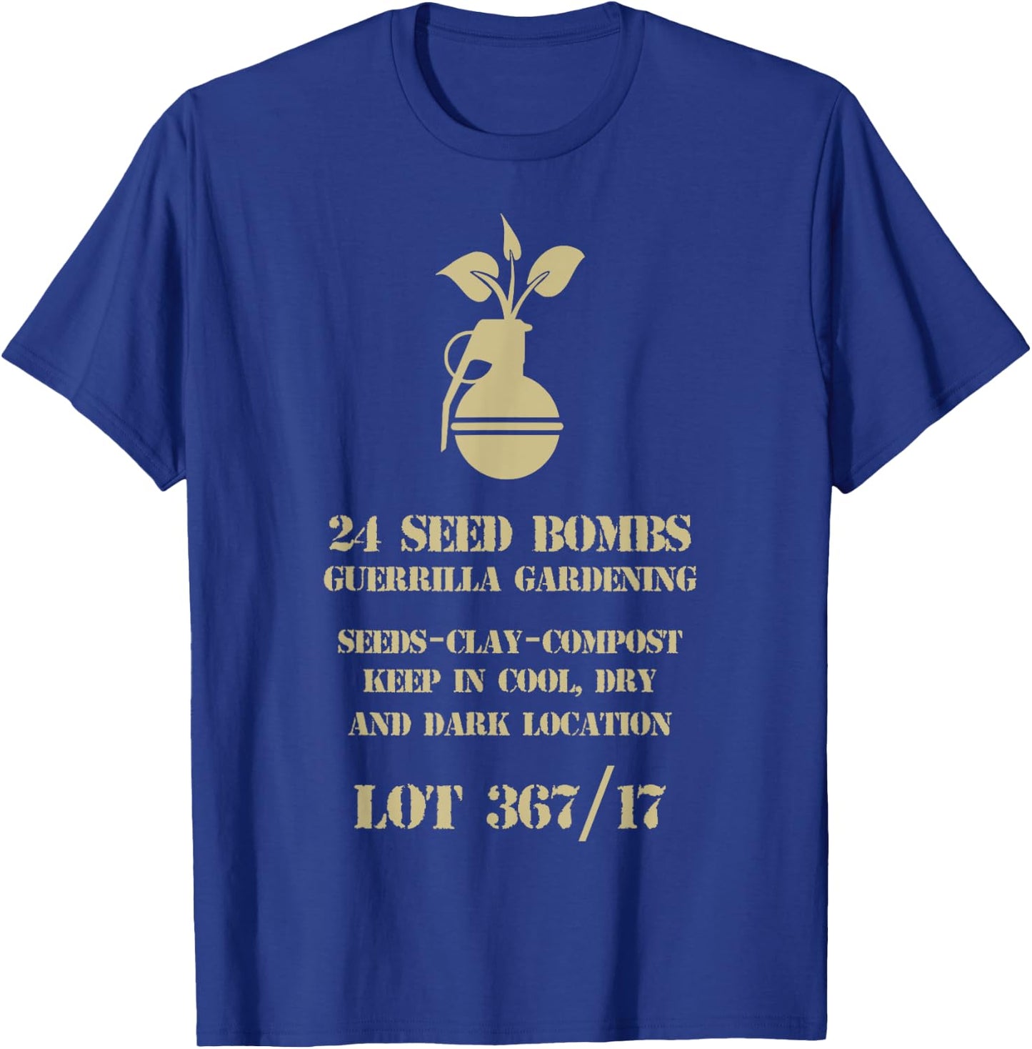 Guerrilla gardening seed bombs, ammo can T-Shirt - T-Shirt | Royal