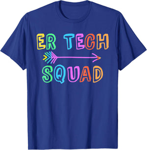 ER Tech Team Emergency Room Technical Crew T-Shirt - T-Shirt | Royal
