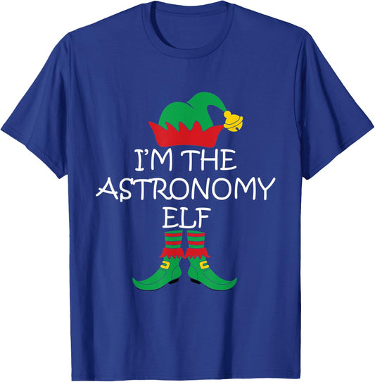 I'm The Astronomy ELF Christmas Costume Xmas T-Shirt - T-Shirt | Royal
