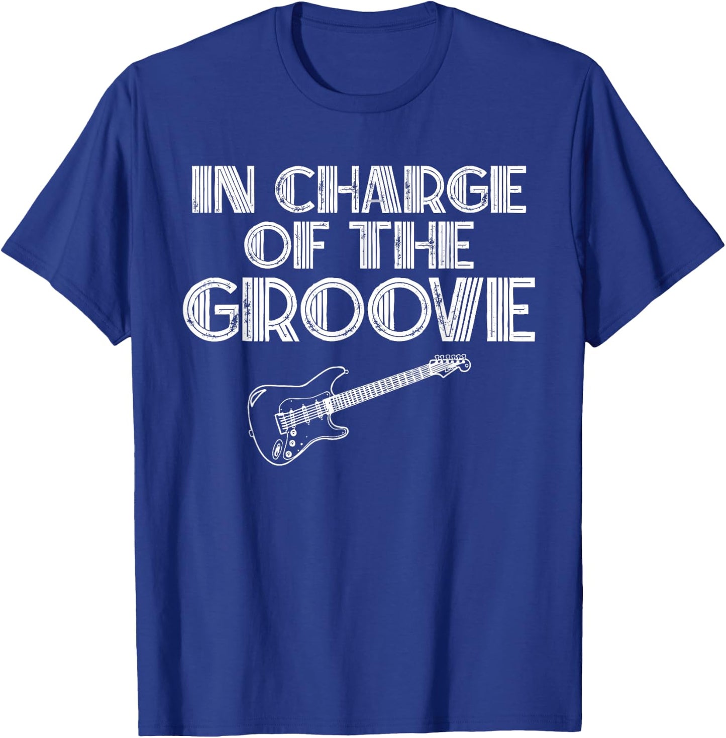 Bass Player Gift In Charge Of The Groove Bass T Shirt T-Shirt - T-Shirt | Royal