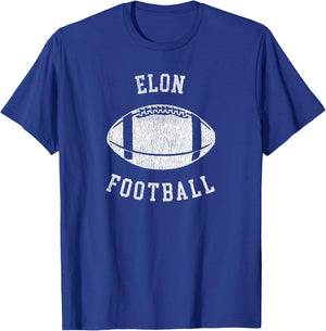 Elon Football Distressed Vintage 80's Throwback Classic T-Shirt - T-Shirt | Royal
