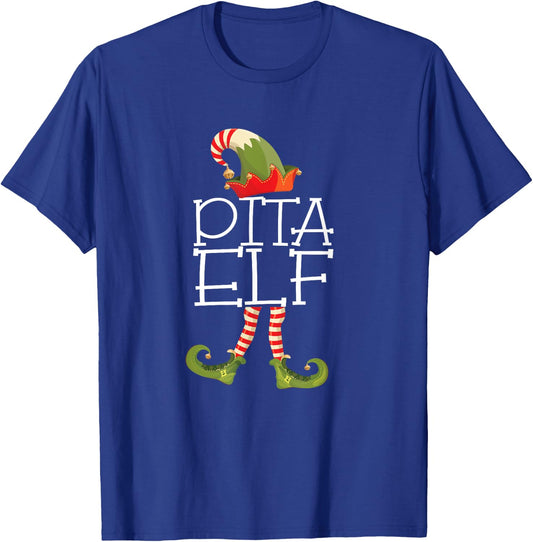 Funny Elf Christmas Matching Family PITA Pain In the Ass T-Shirt - T-Shirt | Royal