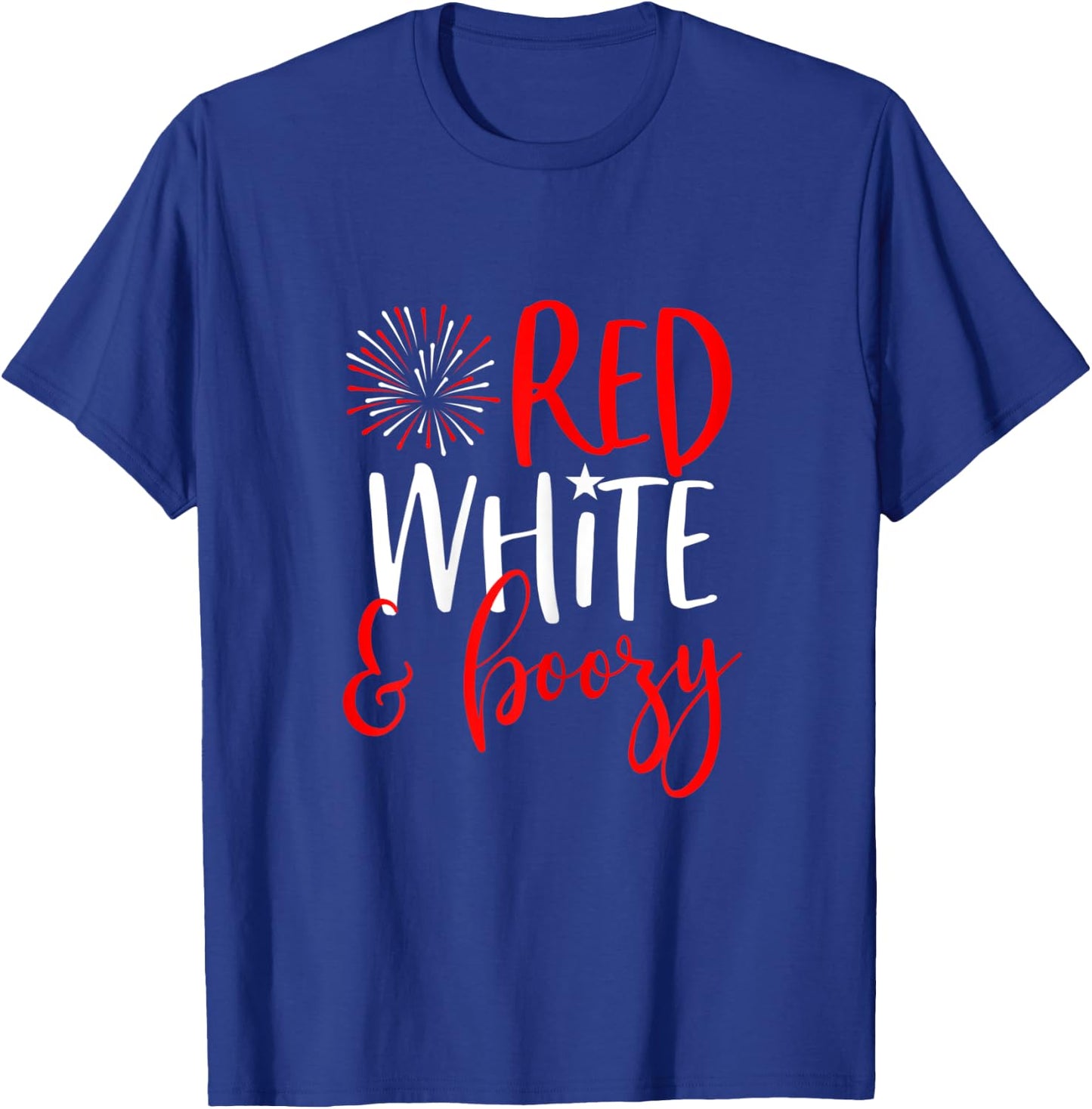 Red White & Boozy 4th of July Party Shirt Funny Drinking T-Shirt - T-Shirt | Royal
