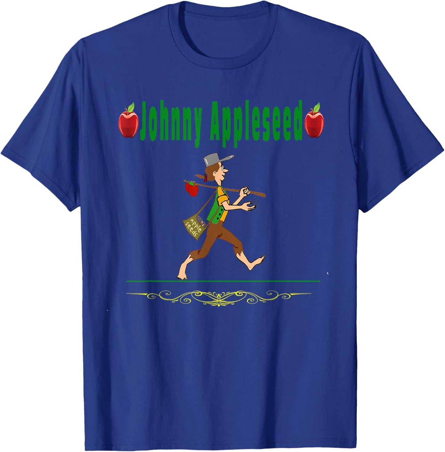 Johnny Appleseed Day Apple Trees Orchard Nursery Pioneer Man T-Shirt - T-Shirt | Royal