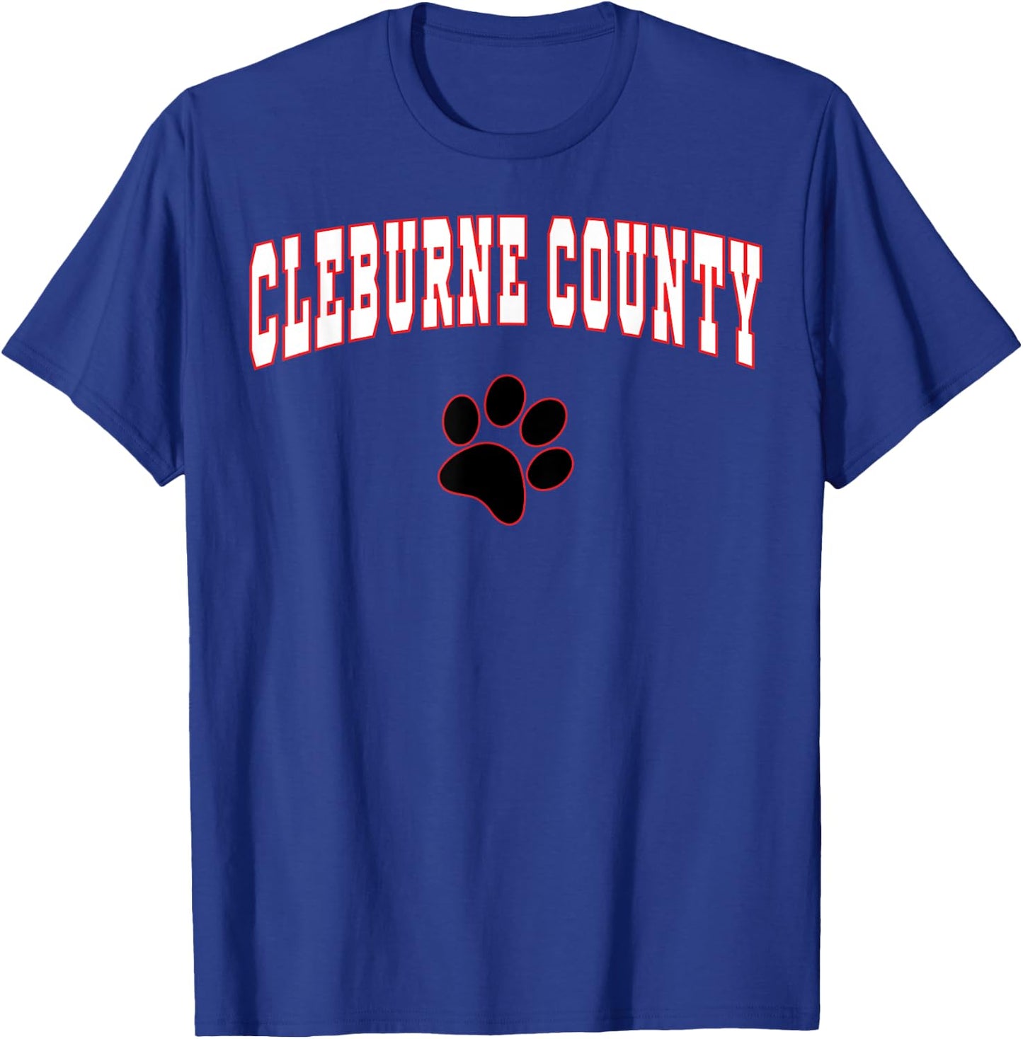 Cleburne County High School Tigers C2 T-Shirt - T-Shirt | Royal