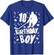 10th Birthday Boy Ice Hockey Kids 10 Years Old Party Gift T-Shirt - T-Shirt | Royal