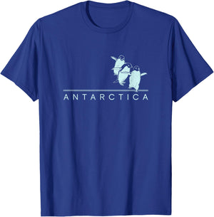 Antarctica Penguins Graphic Souvenirs T-Shirt - T-Shirt | Royal