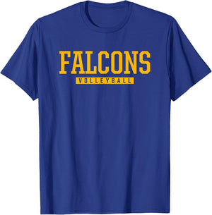 Pedro Menendez Falcons Volleyball HS T-Shirt - T-Shirt | Royal