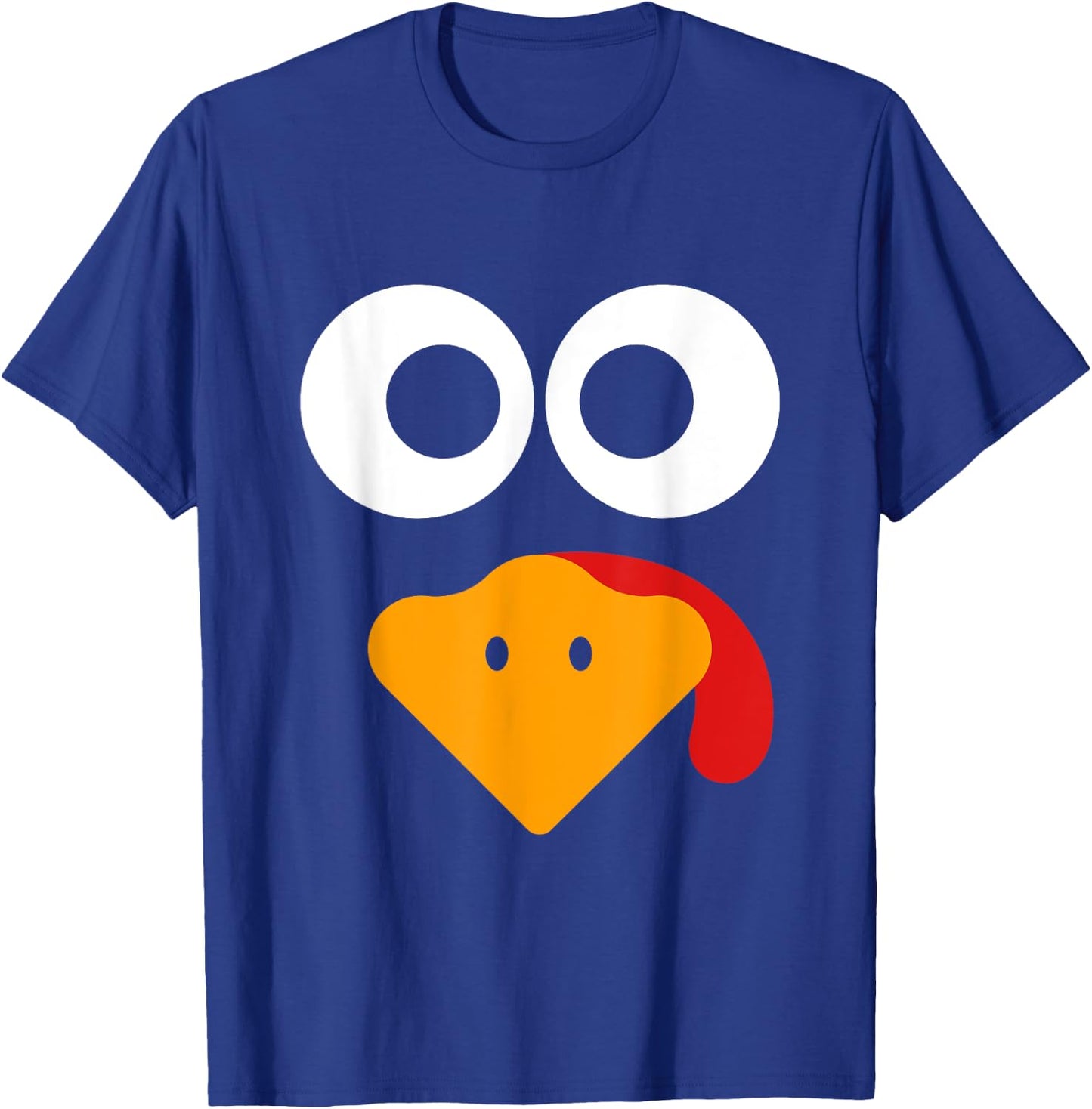 Thanksgiving Shirts Kids Men Turkey Face Family T-Shirt - T-Shirt | Royal