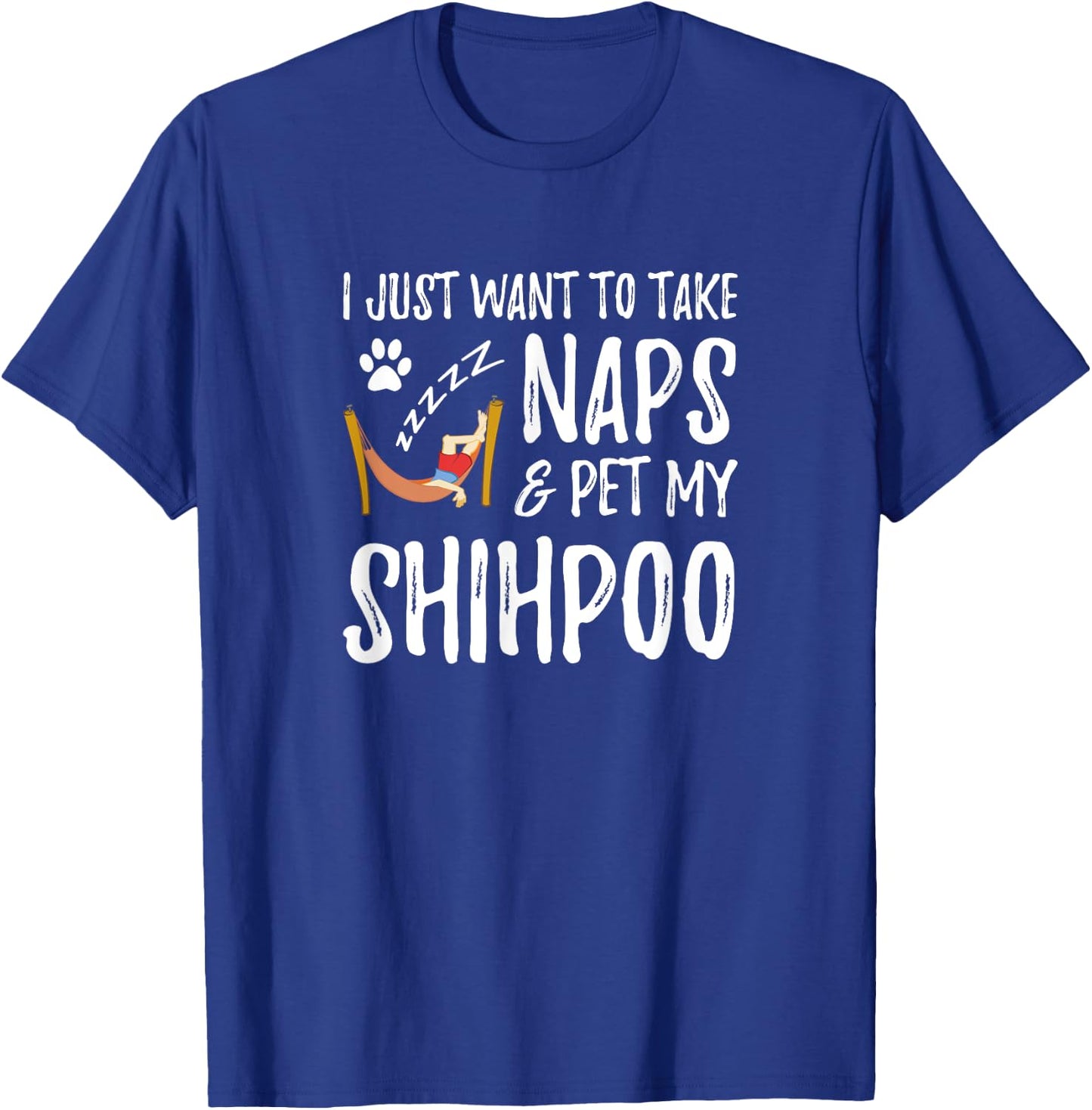 Shihpoo Mom Nap Funny Dog Mom Gift Women Kids T-Shirt - T-Shirt | Royal