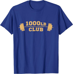1000lb Club Weightlifting - Strong Powerlifting T-Shirt - T-Shirt | Royal