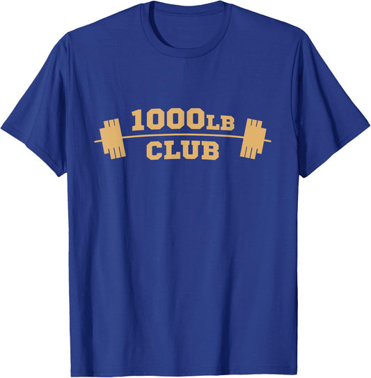 1000lb Club Weightlifting - Strong Powerlifting T-Shirt - T-Shirt | Royal