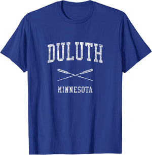 Duluth Minnesota MN Vintage Nautical Sports Design T-Shirt - T-Shirt | Royal