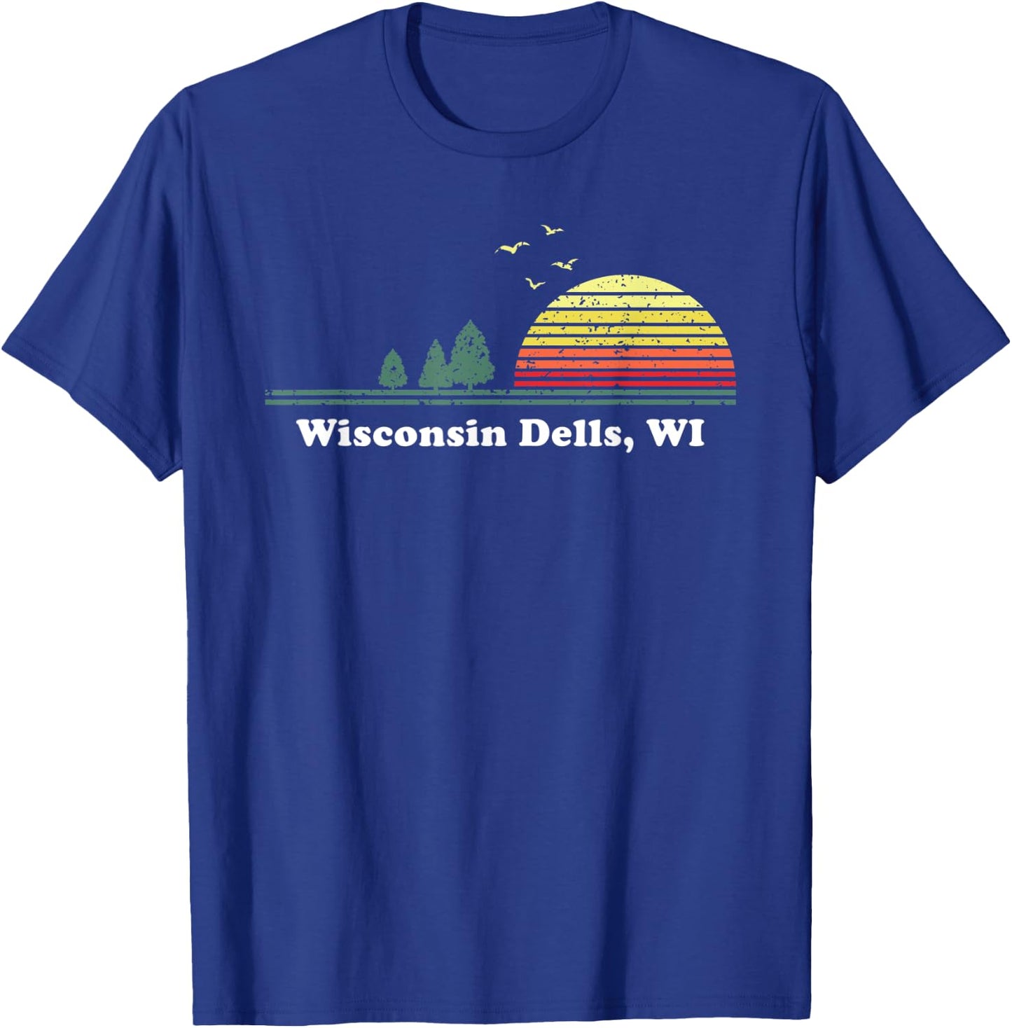 Vintage Wisconsin Dells, Wisconsin Home Travel Souvenir T-Shirt - T-Shirt | Royal