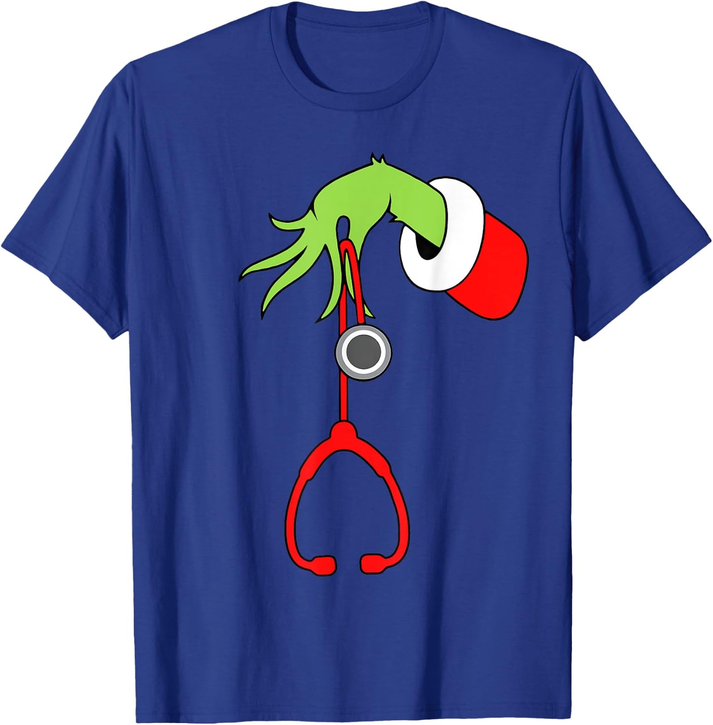 Nurse Christmas Stethoscope Nurses Xmas Pajamas PJs Women T-Shirt - T-Shirt | Royal