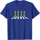 Aliens Crossing and Walking Across Road Funny Gift T-Shirt - T-Shirt | Royal