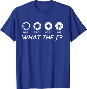 Funny Photography - Aperture F-Stops T-Shirt - T-Shirt | Royal