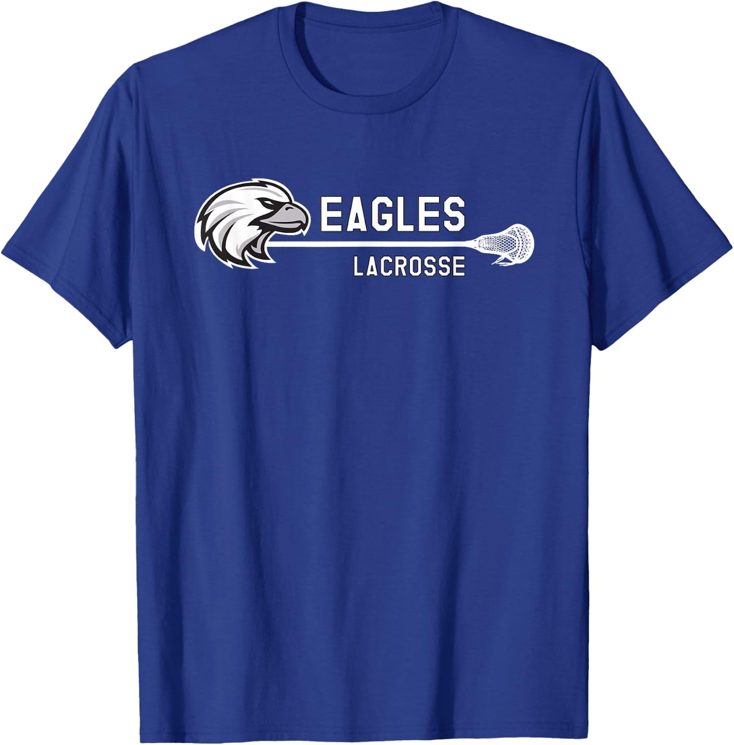 Franklin County Lacrosse Club Horizontal Eagle T-Shirt - T-Shirt | Royal