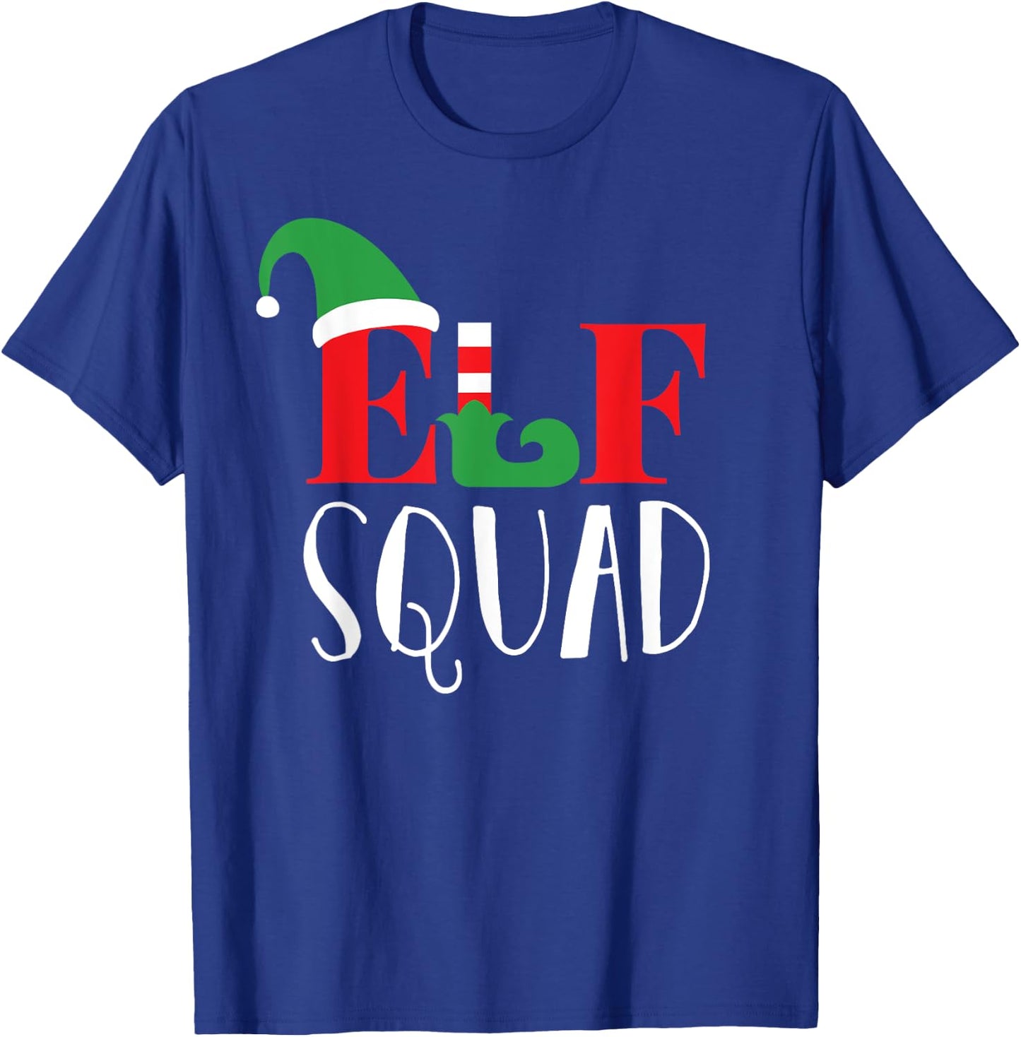 Family Christmas Matching Holiday Group Elf Squad T-Shirt - T-Shirt | Royal