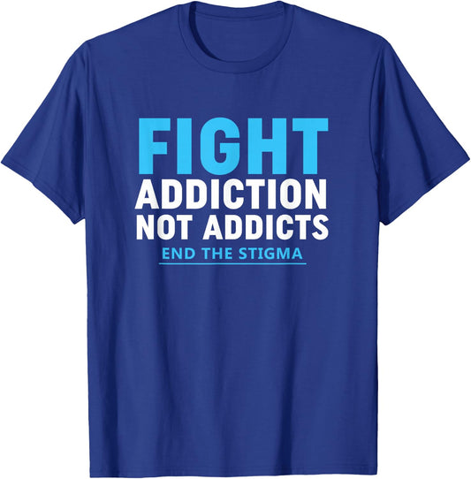Modern Fight Addiction Awareness Shirt Against Drug Dealer T-Shirt - T-Shirt | Royal
