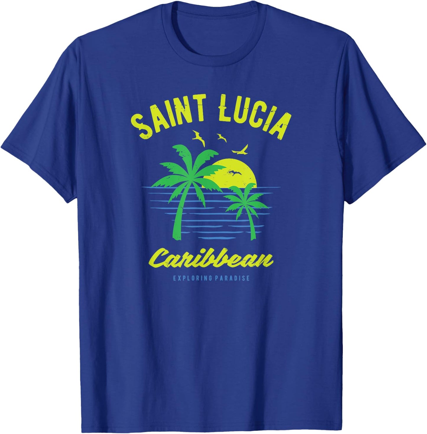 Caribbean Saint Lucia T-Shirt - T-Shirt | Royal