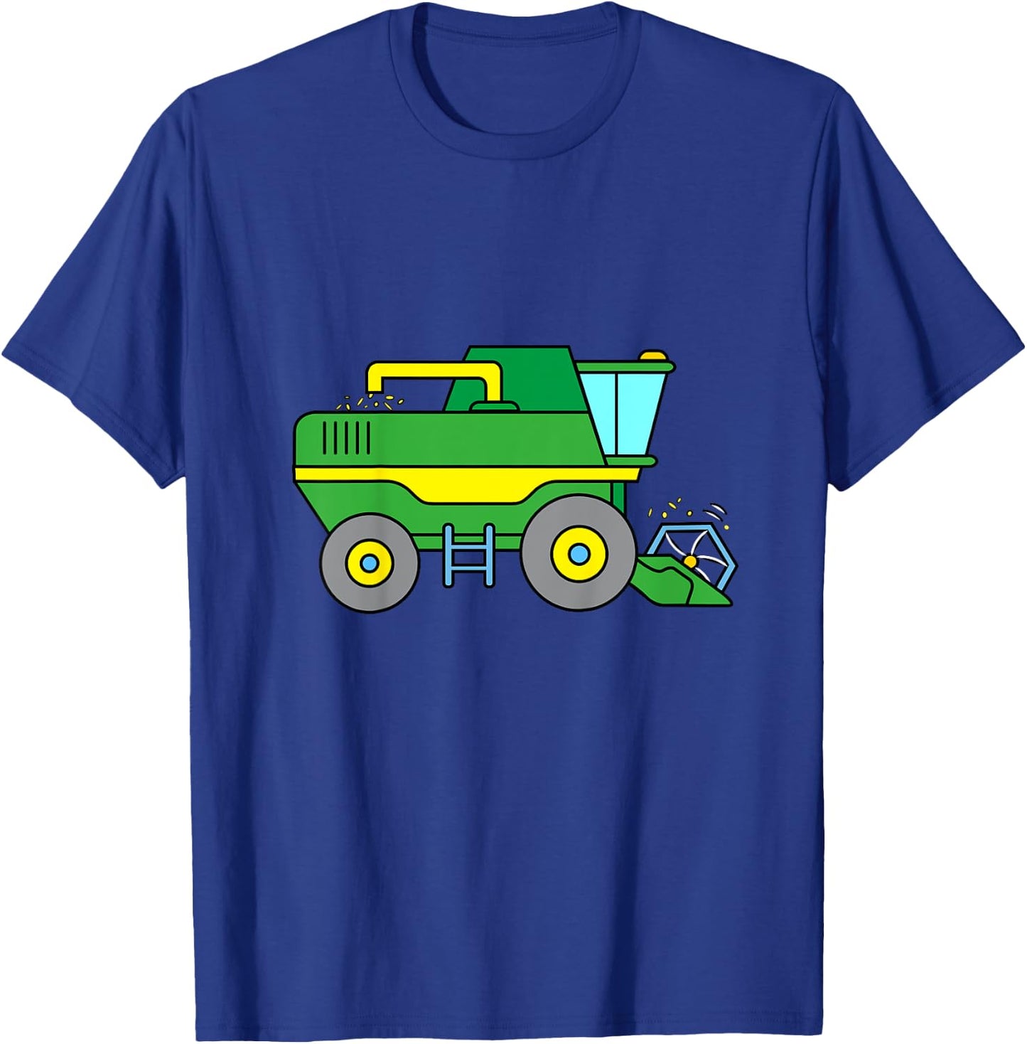 Tractor : Combine Harvester Shirt T-Shirt - T-Shirt | Royal