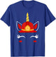 Unicorn Firefighter-Funny Fireman Birthday Party T-Shirt - T-Shirt | Royal