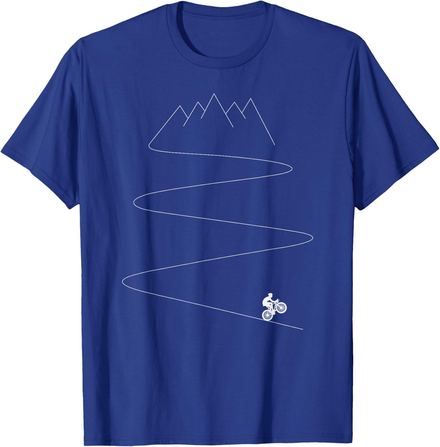 Mountain Bike Shirt Single Track Downhill Biking Biker Gift T-Shirt - T-Shirt | Royal