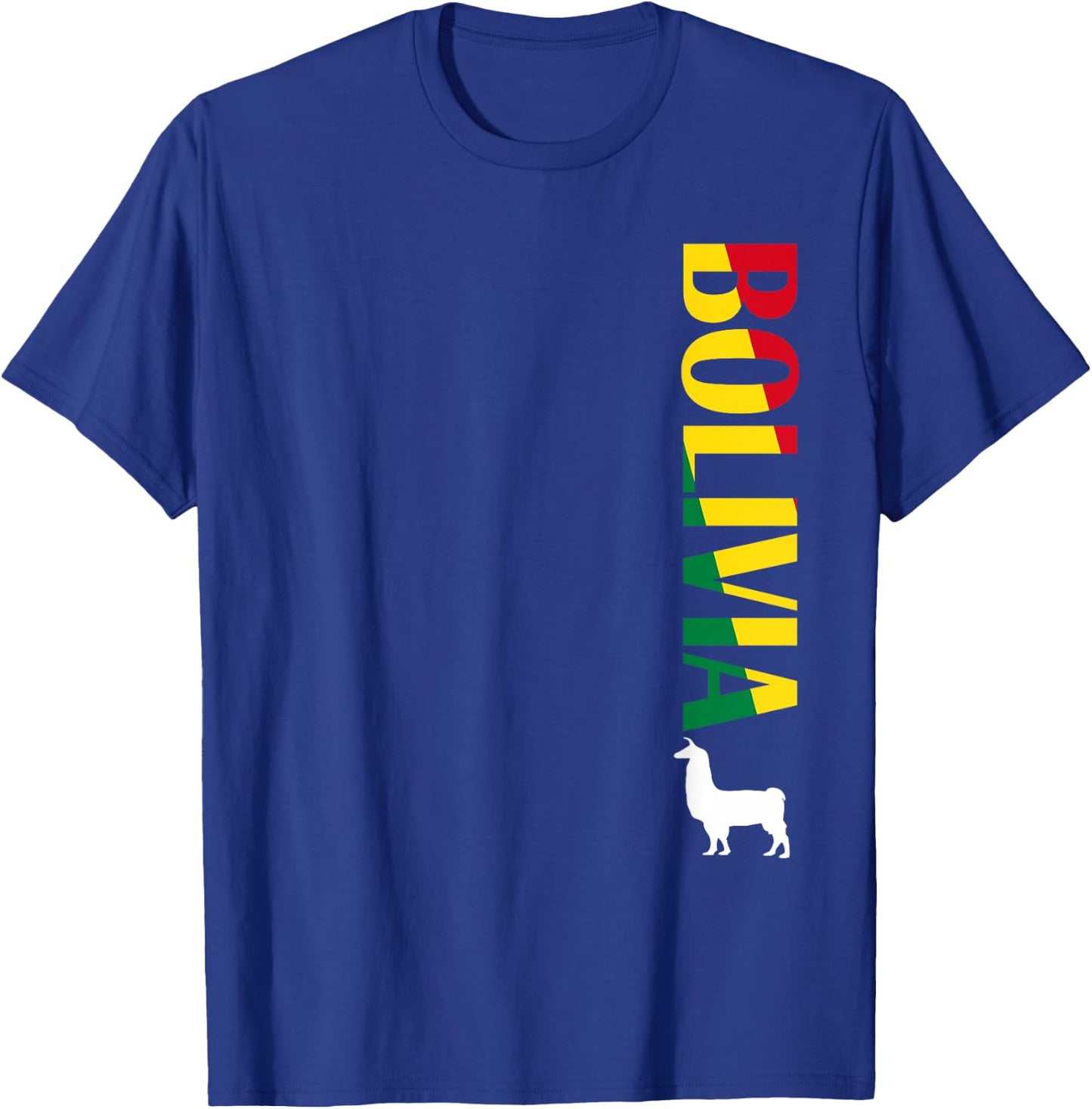 Bolivia Shirt - Bolivian Llama Soccer Shirt Men Women Kids T-Shirt - T-Shirt | Royal