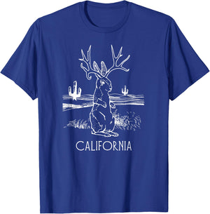 California Jackalope Cute Cali Crytpid Jackrabbit T-Shirt - T-Shirt | Royal