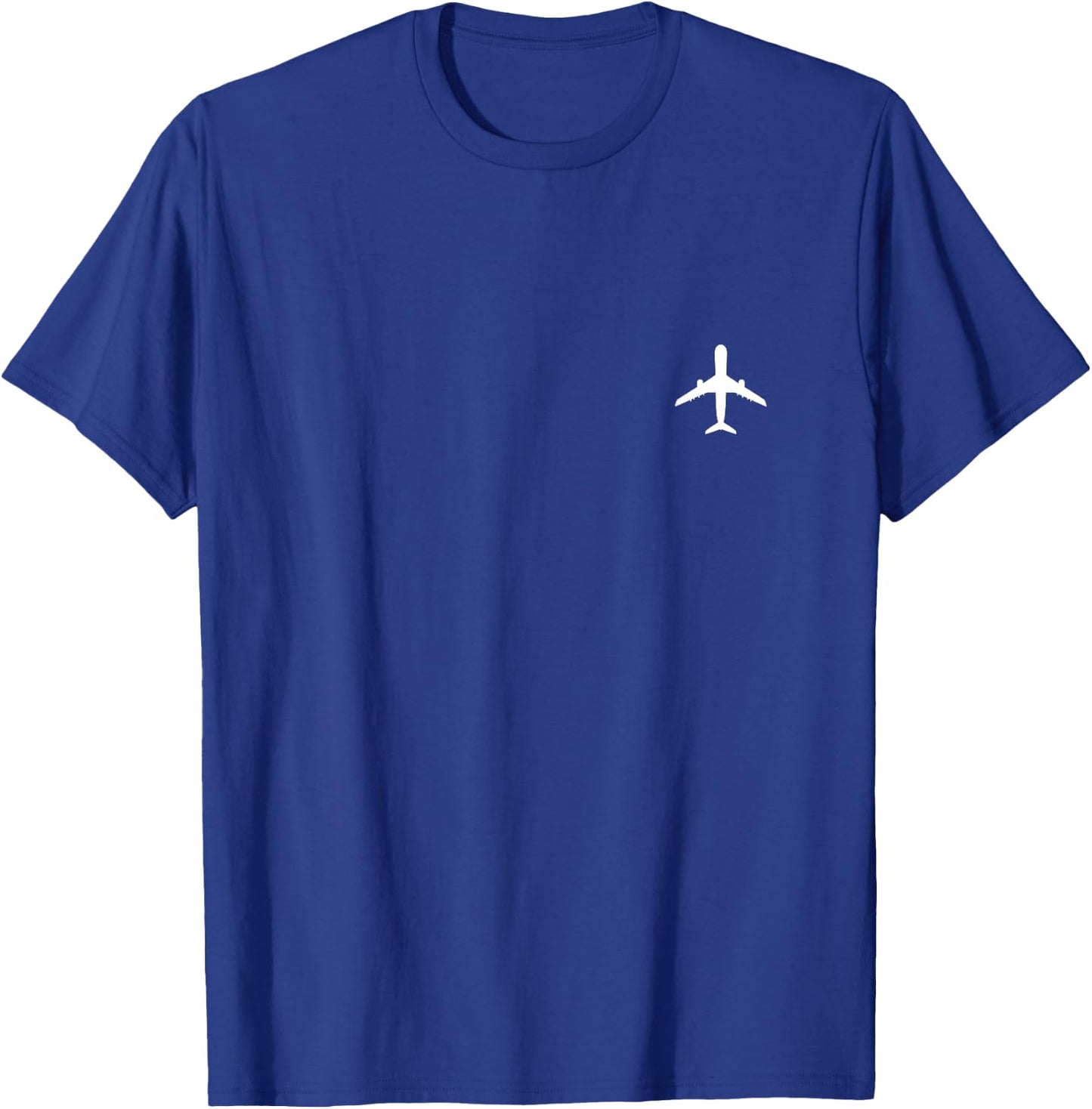 Aviation Geek Airplane Pilot Dad Husband | Father's Day Xmas T-Shirt - T-Shirt | Royal