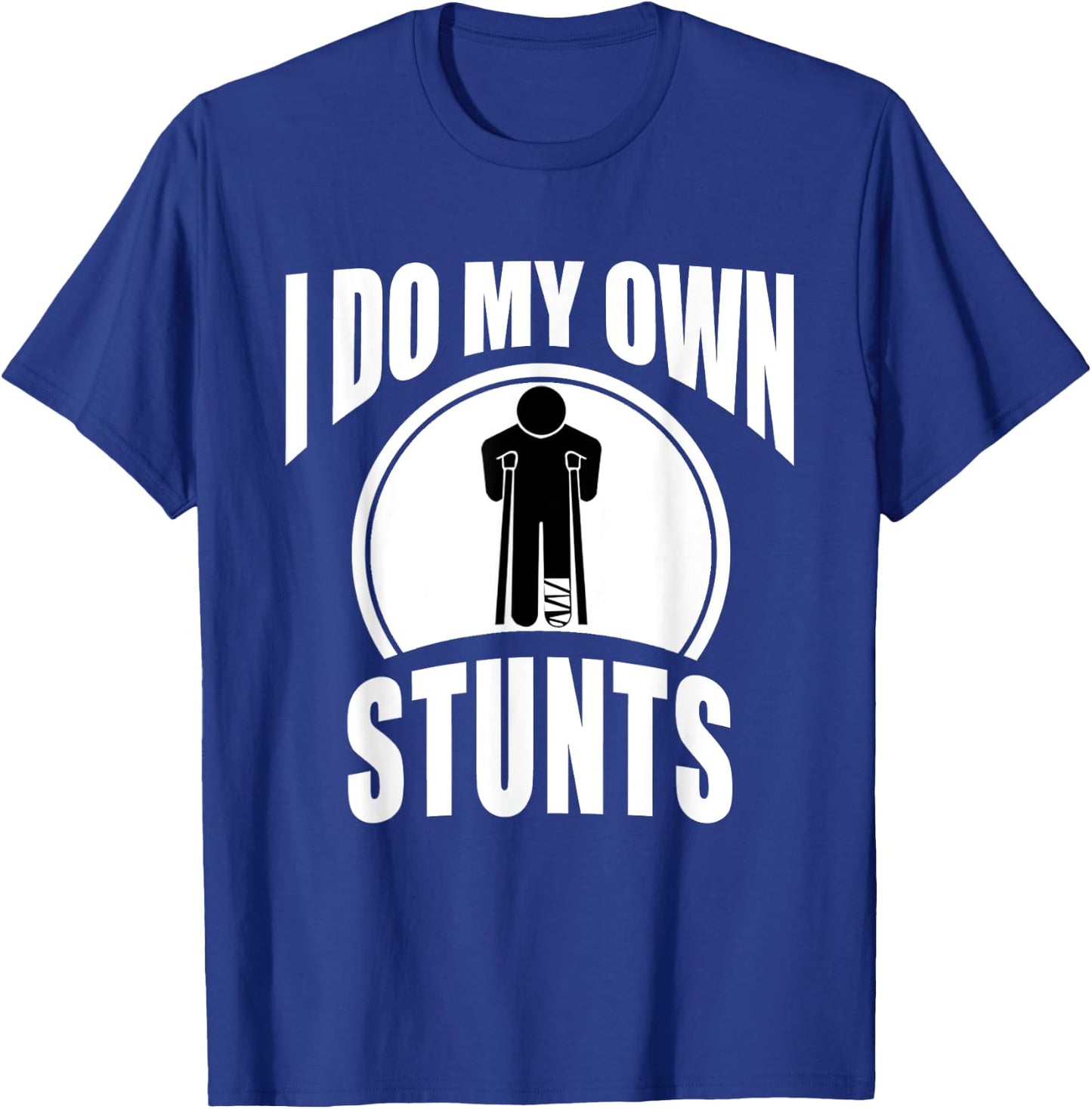 Broken Leg Injury Ankle Knee Funny Get Well Soon Gift T-Shirt - T-Shirt | Royal