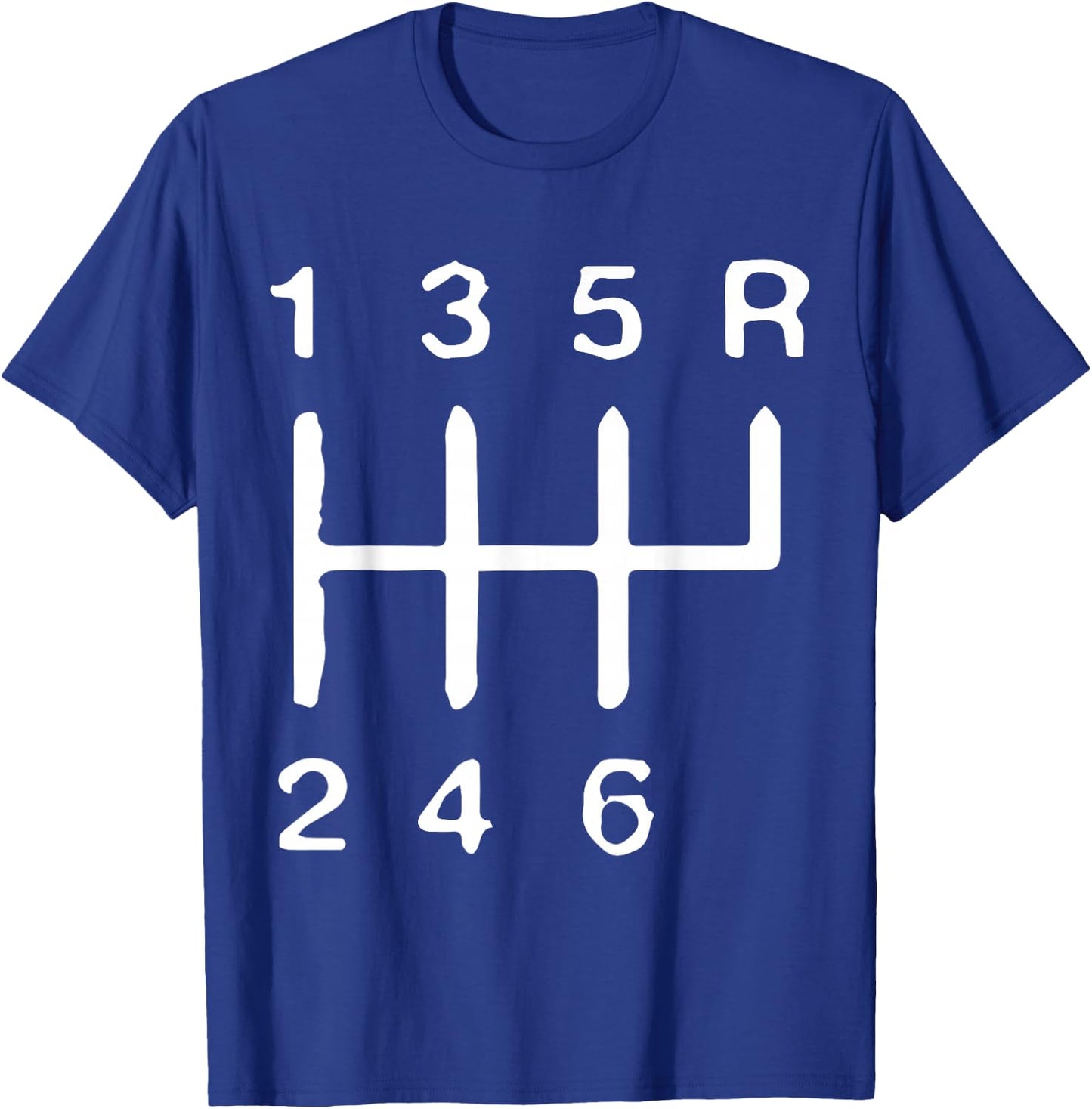 6 Speed Manual Gear Stick Shift Transmision Mechanic Gift T-Shirt - T-Shirt | Royal