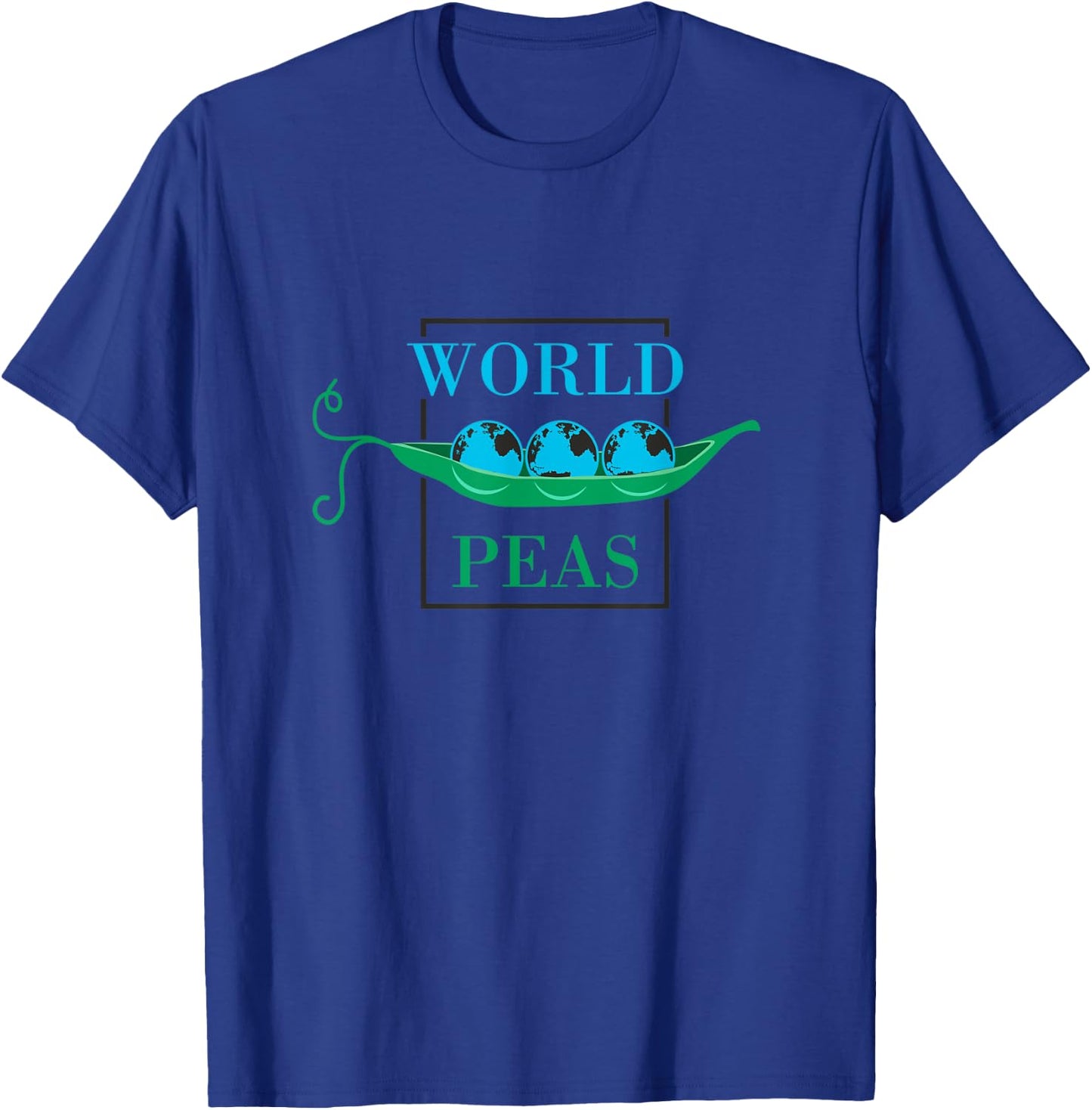 World Peas (Peace) Funny Pun T-Shirt - T-Shirt | Royal