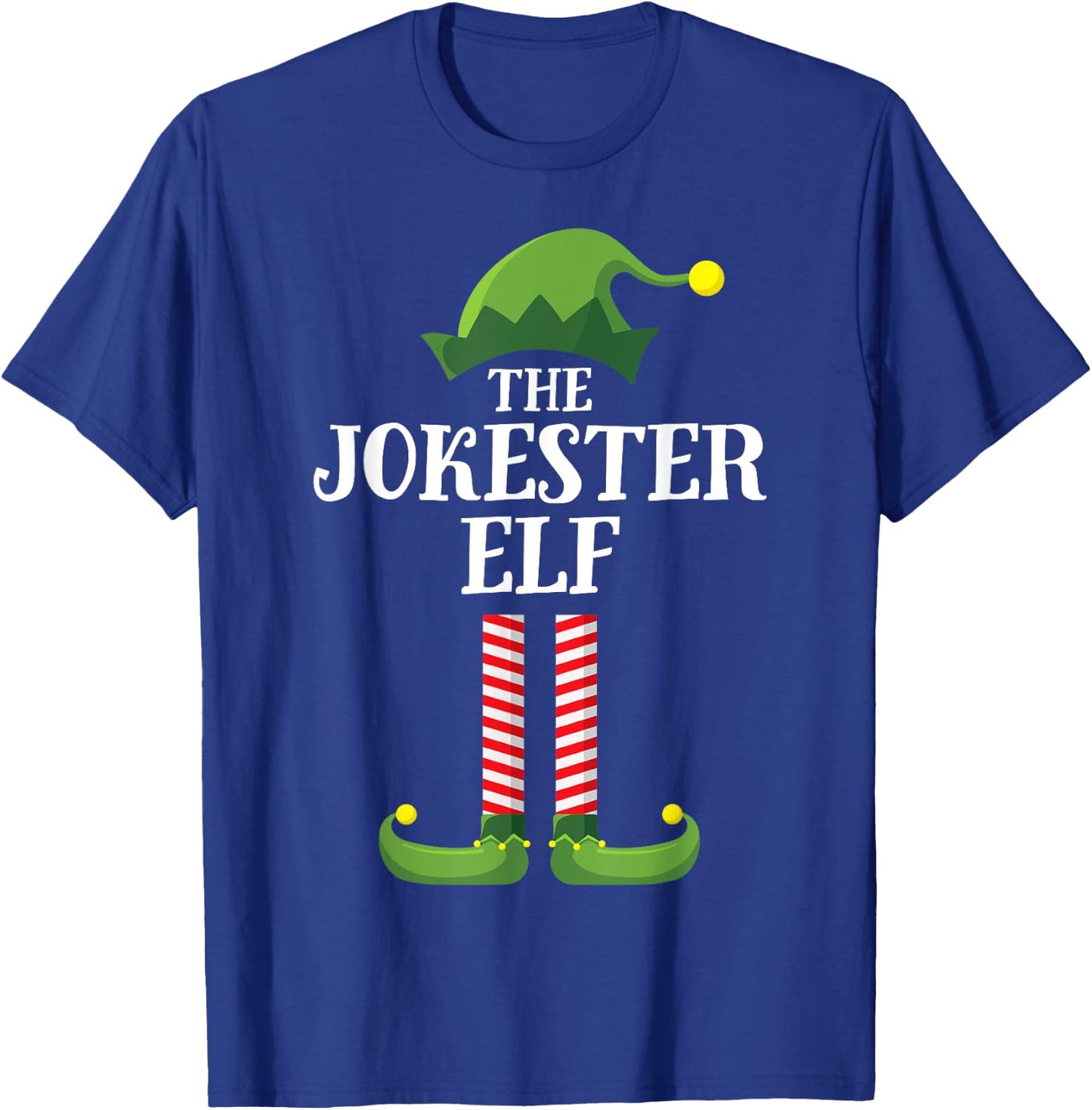 Jokester Elf Matching Family Group Christmas Party Pyjamas T-Shirt - T-Shirt | Royal