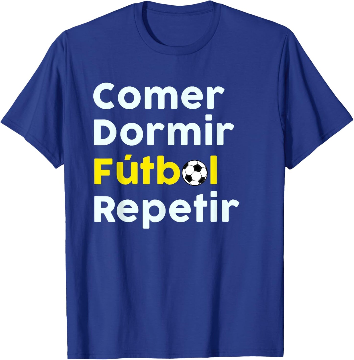 Camisa de Futbol | Soccer Shirt in Spanish T-Shirt - T-Shirt | Royal