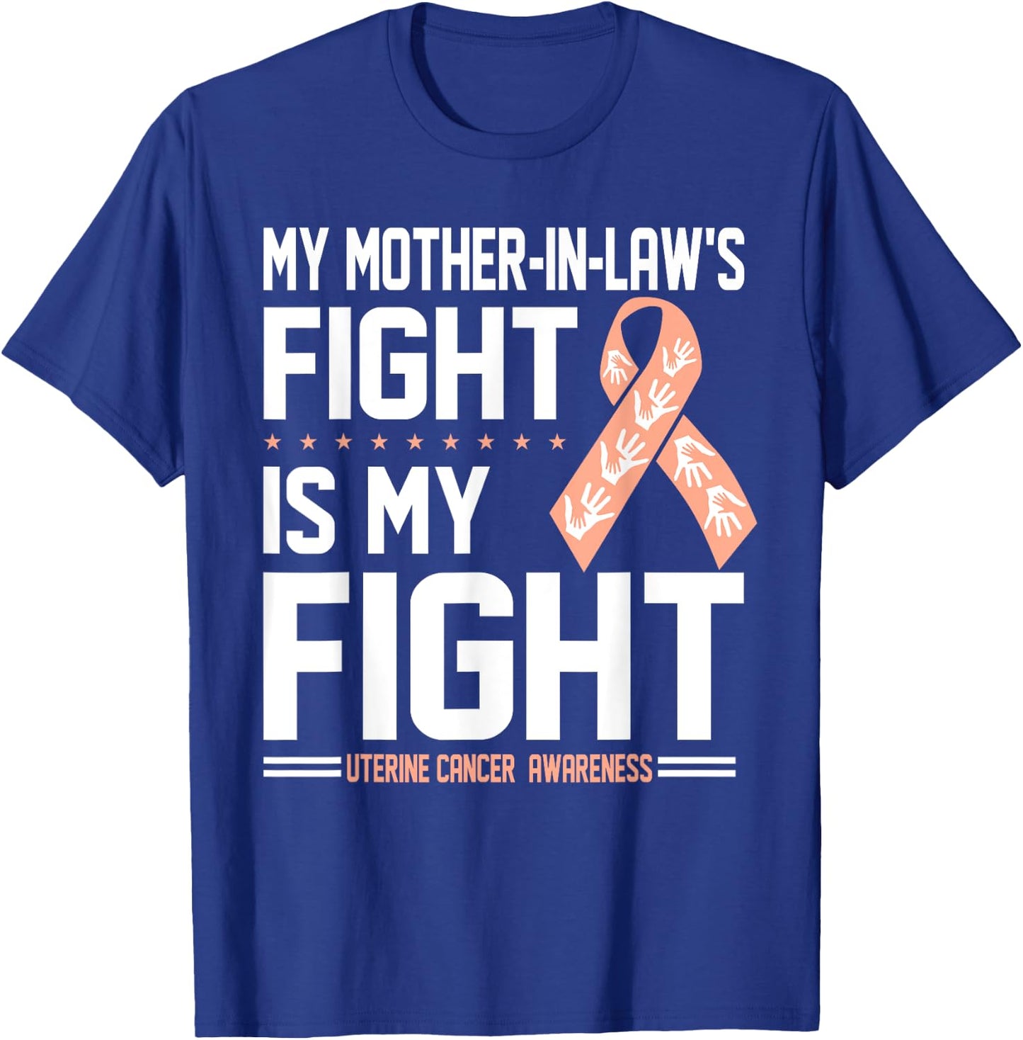 My Mother-In-Law Uterine Cancer Awareness Shirt T-Shirt - T-Shirt | Royal