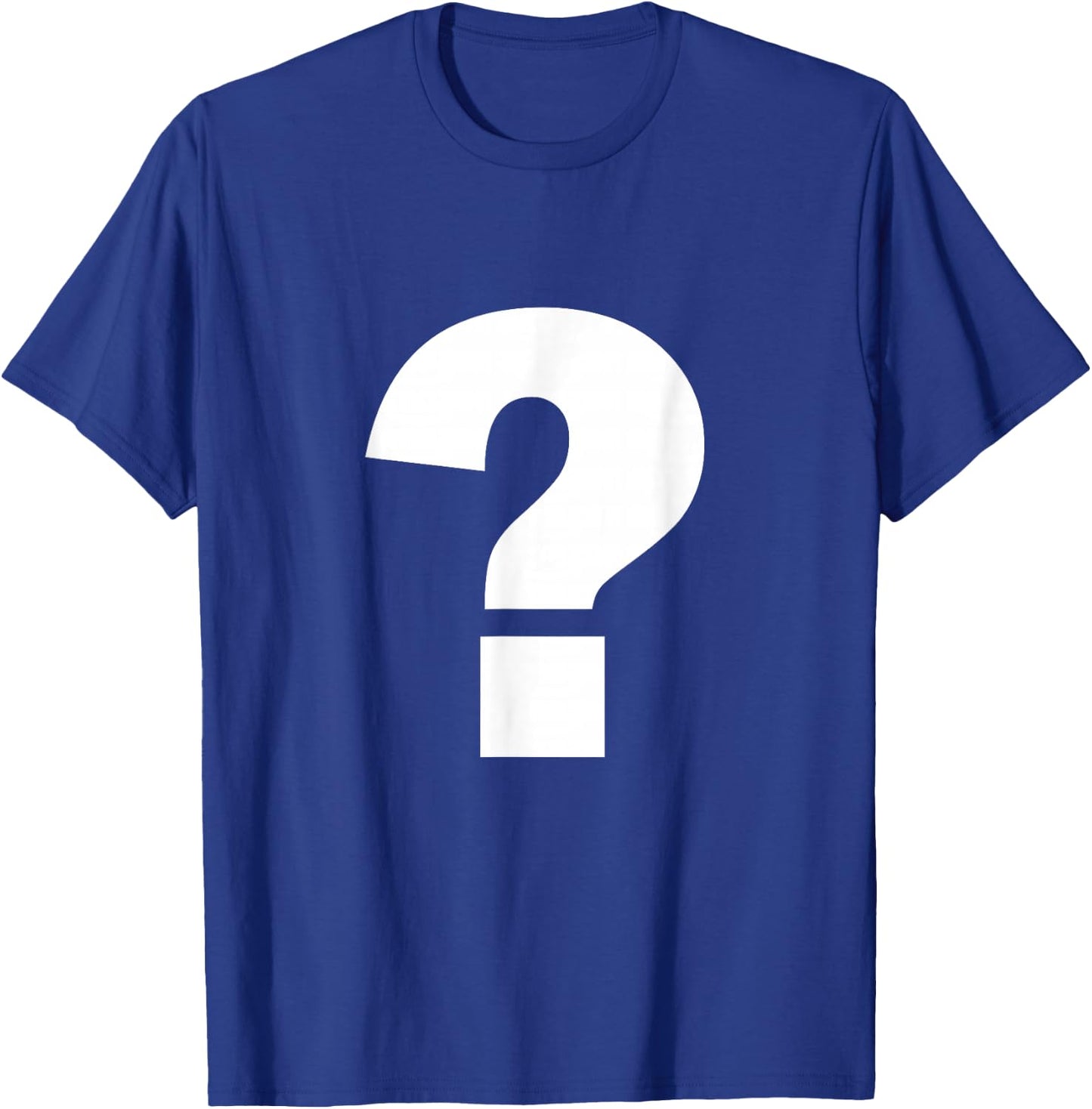 Question mark alphabet spell words Initial shirt T-Shirt - T-Shirt | Royal