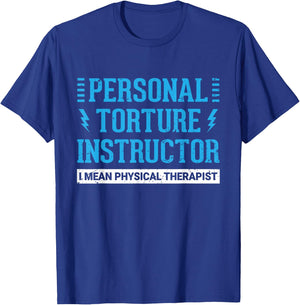 Funny PT Physical Therapist Gift Therapy Month Small T-Shirt - T-Shirt | Royal