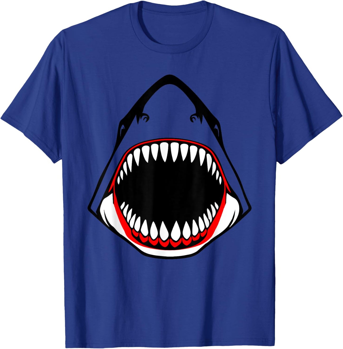 Shark Animal Jaws Open Mouth Head Costume Halloween Cosplay T-Shirt - T-Shirt | Royal