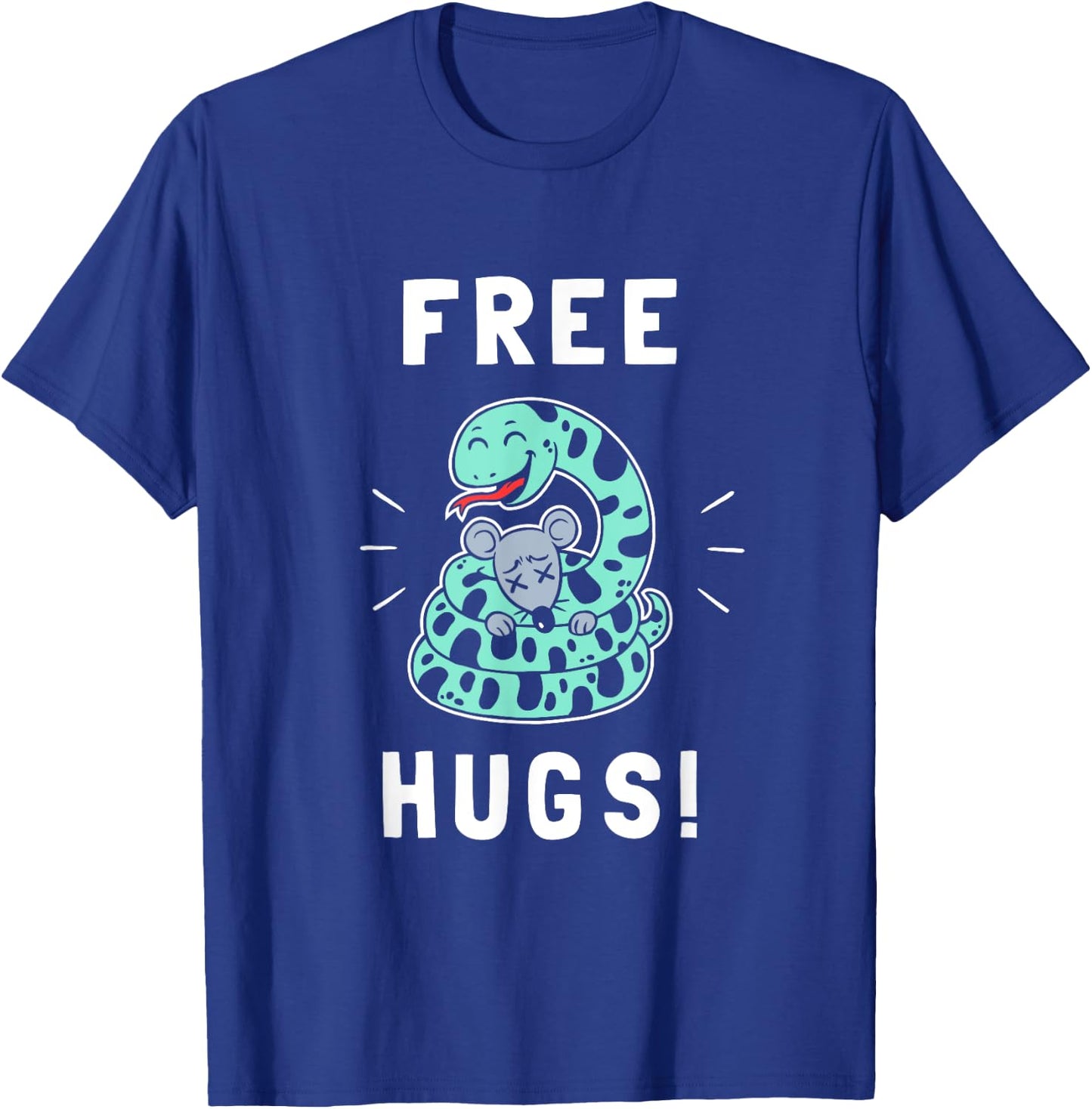 Free Hugs - Funny Python Snake Anaconda Joke T-Shirt - T-Shirt | Royal