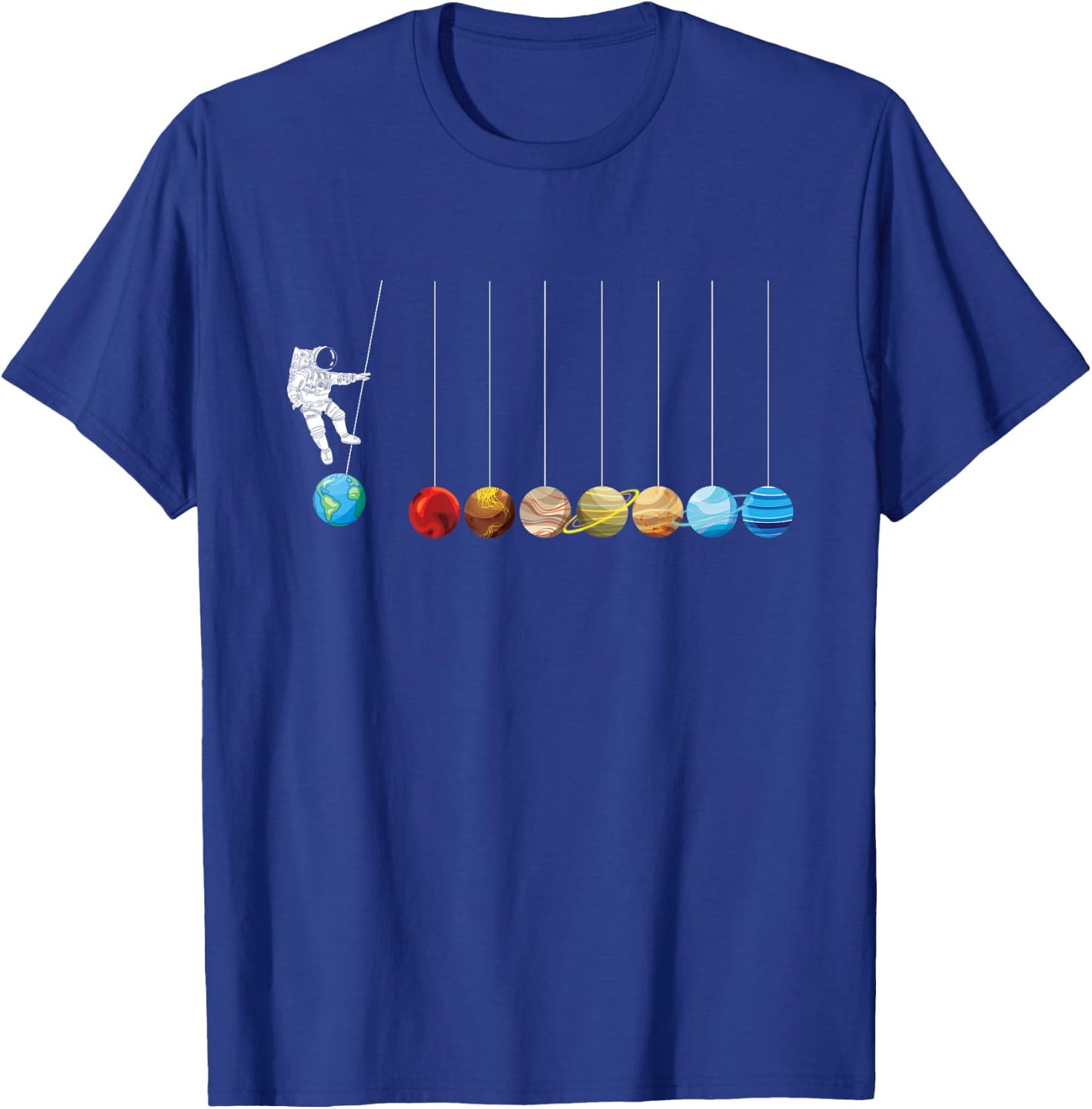 Astronaut Planets Spaceman Funny Space Dwarf Solar System T-Shirt - T-Shirt | Royal
